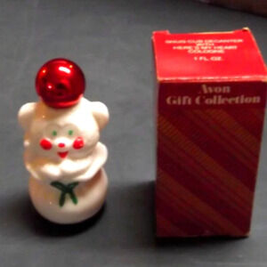 VINTAGE AVON SNUG CUB DECANTER COLOGNE WITH BOX